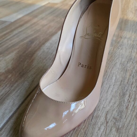 Christian Louboutin Fifille Simple Nude Patent Leather Pumps Eur. 36.5 - Picture 2 of 13